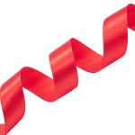 Лента атласная 1-сторонняя 25.0 мм / 22.86±1 метров, 026 красный, Globus