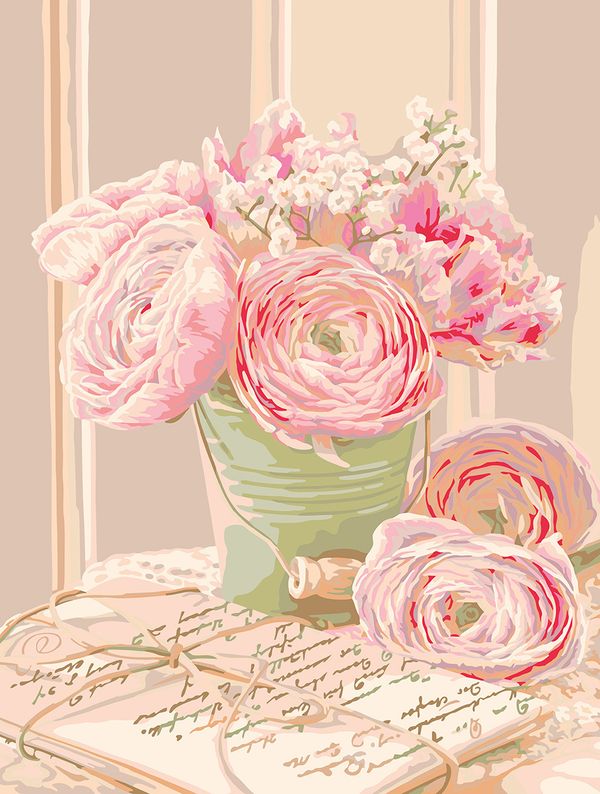 Картина по номерам Фрея, Письма любви, 40х30 см