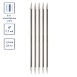 Спицы чулочные 5-ти компл. ⌀6.0 мм, 20 см, Alpina SIL-05