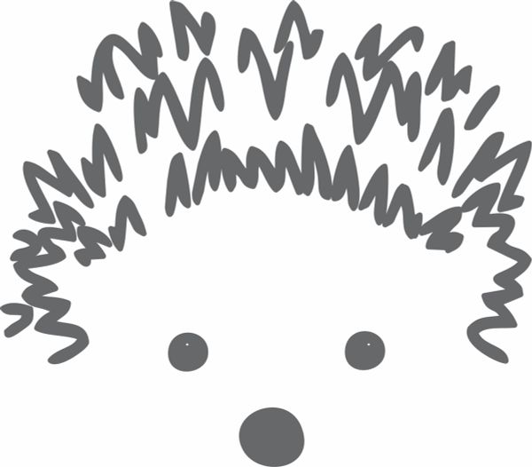 Термоаппликация Термотрансфер M №04, 1 шт, M-416 Ежик 7х8 см, Gamma