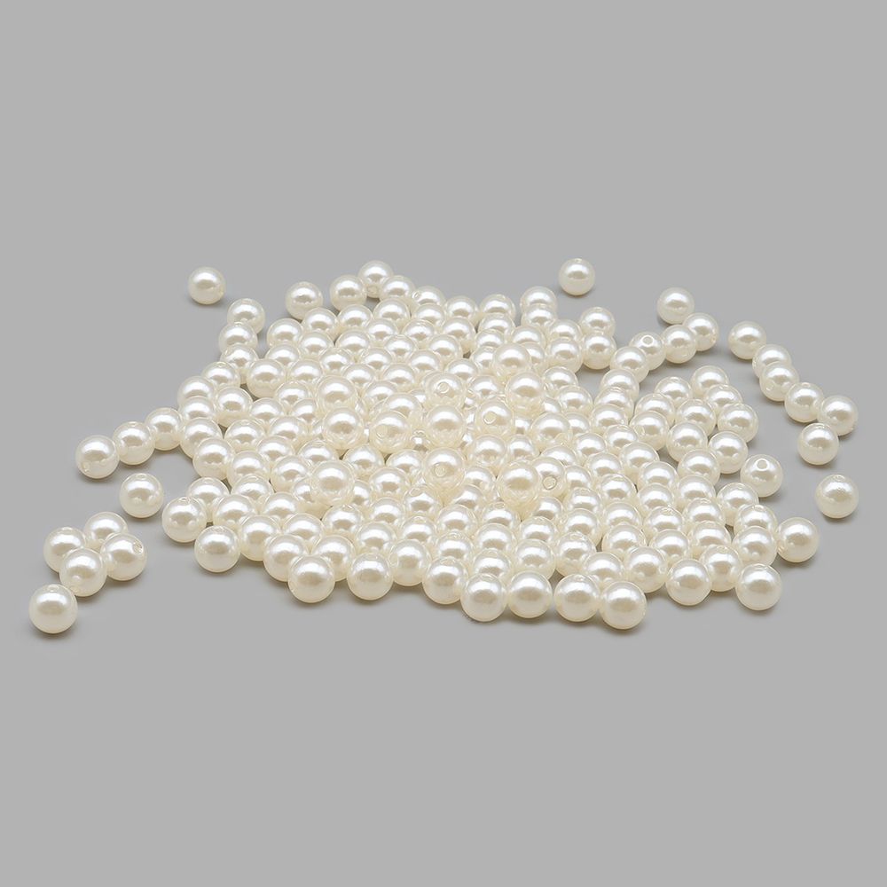 Бусины пластик (жемчуг) ⌀8 мм, 50 г, Astra&Craft (003 NL телесный)