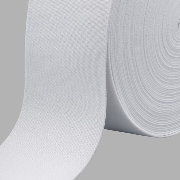 Резинка башмачная широкая 100.0 мм / 25 метров, белый