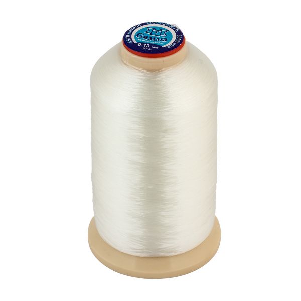 Нить прозрачная (мононить) 0.13 мм / 4570 метров, белый, Gamma MF-03