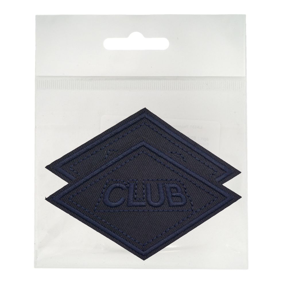 Термоаппликация ромб 95х60мм (Blue2 (синий2)), 2 шт, LA553