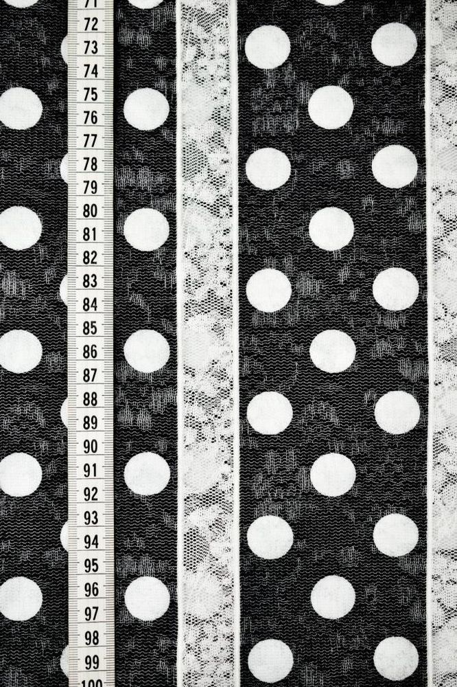 Ткань кружевная 65% полиэстер, 35% хлопок [261560-18], 10 метров, 261560-18