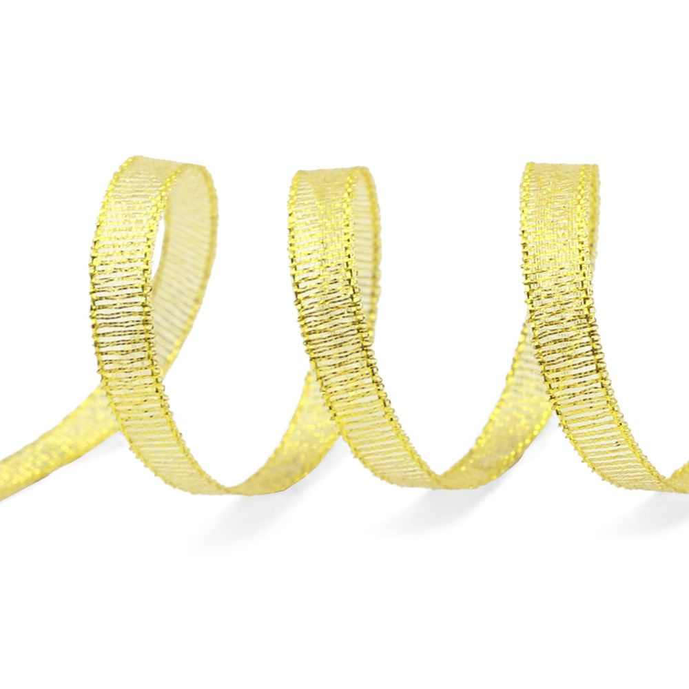 Лента металлизированная 6.0 мм, 32,9м 0080-0600 (золото)