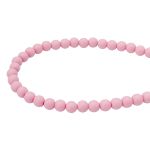 Бусины пластик ⌀6 мм, 500 г, матовые, круглые, 510 розовый, 1AL139-1 , Astra&Craft