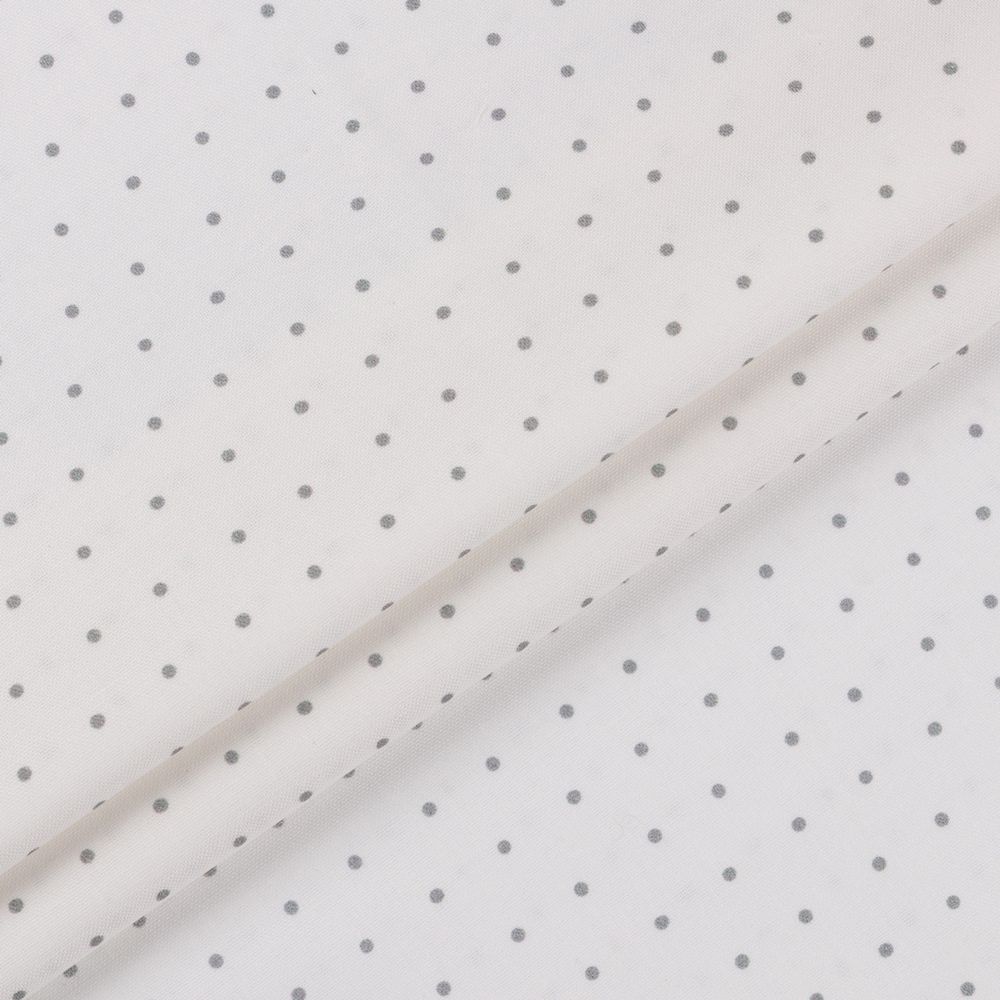 Ткань для пэчворка Peppy Бабушкин сундучок 100х112 см, 140±5 г/м², БС-53 горох белый