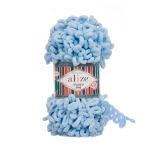 Пряжа Alize (Ализе) Puffy Fine / уп.5 мот. по 100 г, 14м, 218 детский голубой A