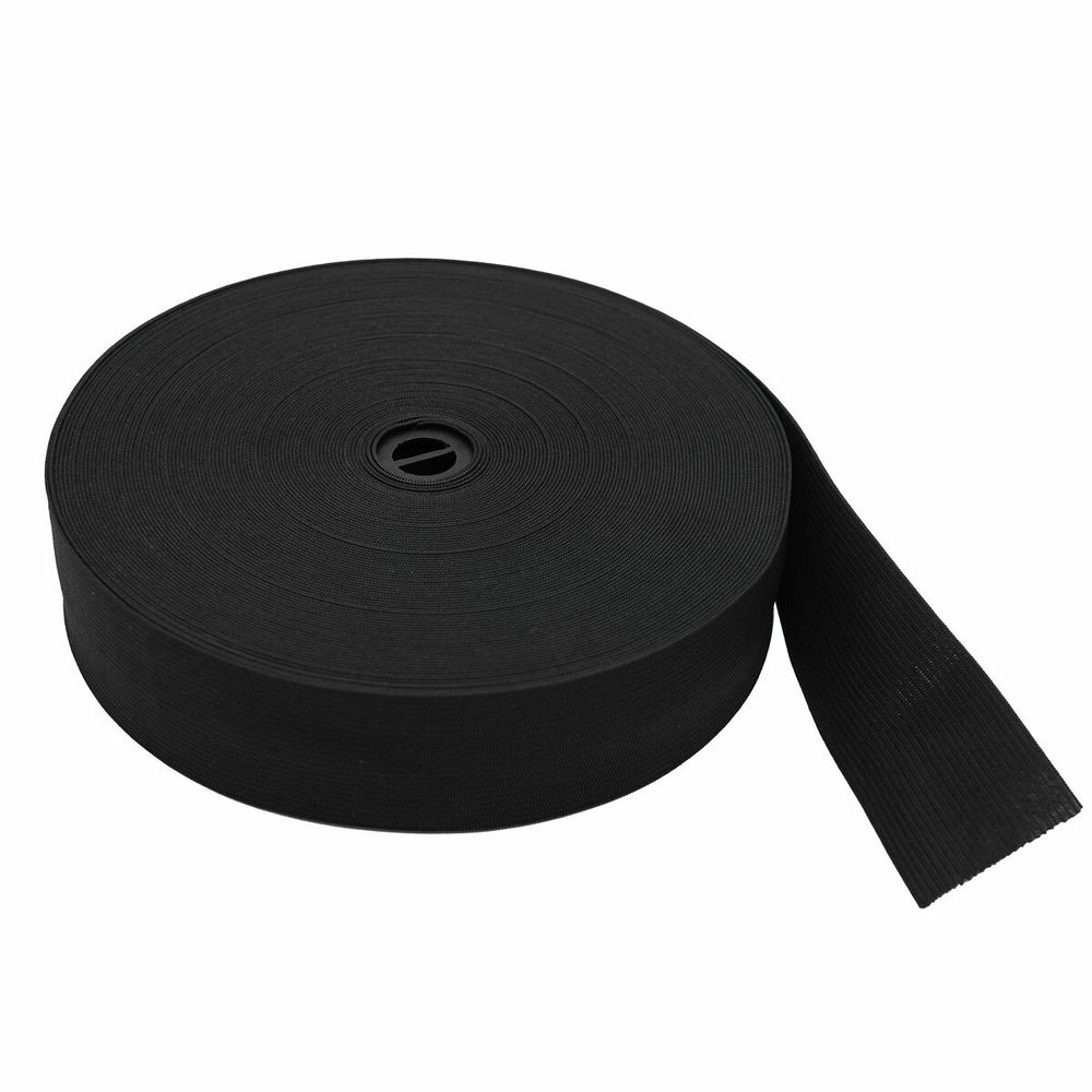 Резинка вязаная (стандарт) 40 мм / 25 метров, ТВ-40, черный