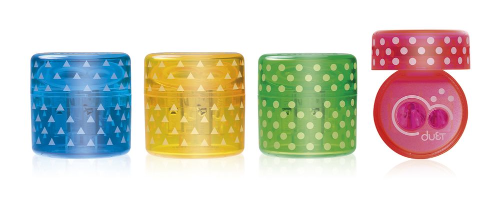 Точилка пластиковая DUET 12 шт, 20155212, Milan