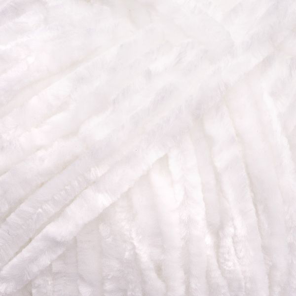 Пряжа Вязь Велюровая 120 / уп.3 мот. по 100 г, 120 м, 01 белый