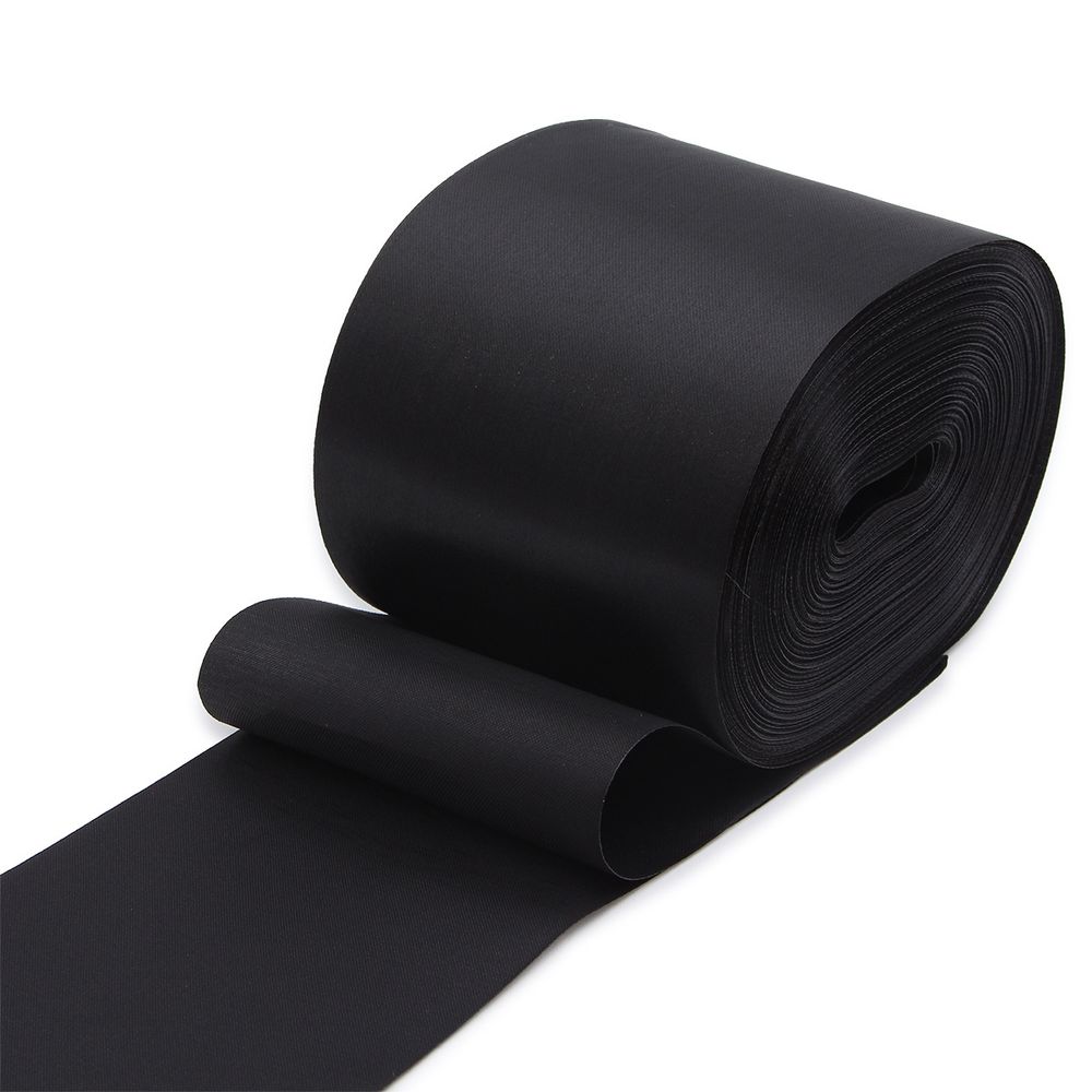 Лента атласная 1-сторонняя 100.0 мм / 100±2 метров, черный, Globus