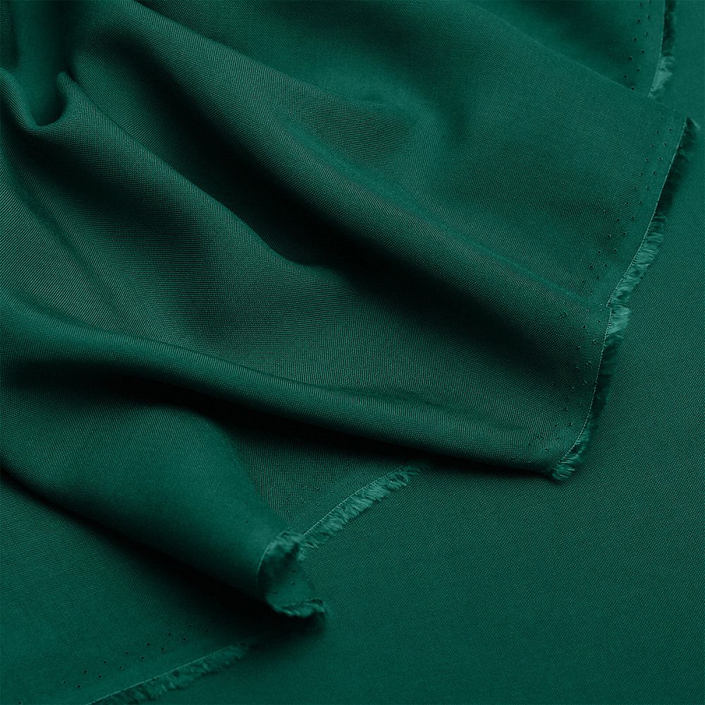 Штапель 110 г/м², 145 см / 2 метра, TBY-Vi-30-26.2, цв.26 т.зеленый