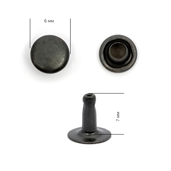 Хольнитены ⌀6 мм, h=7 мм, сталь, New Star №0, цв. оксид, ≈2000 шт