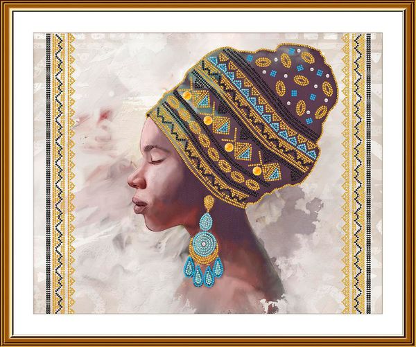 Набор для вышивания бисером Нова Слобода, Кения 31х38 см