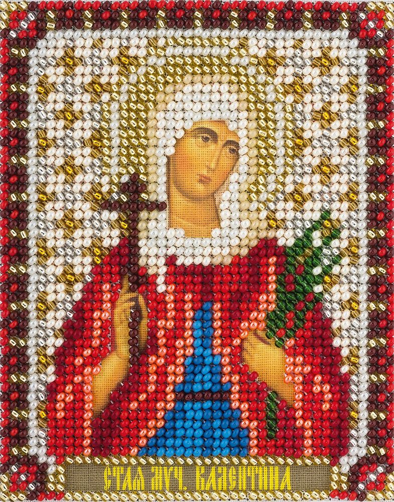 Panna, Икона Святой мученицы Валентины, 8,5х10,5 см