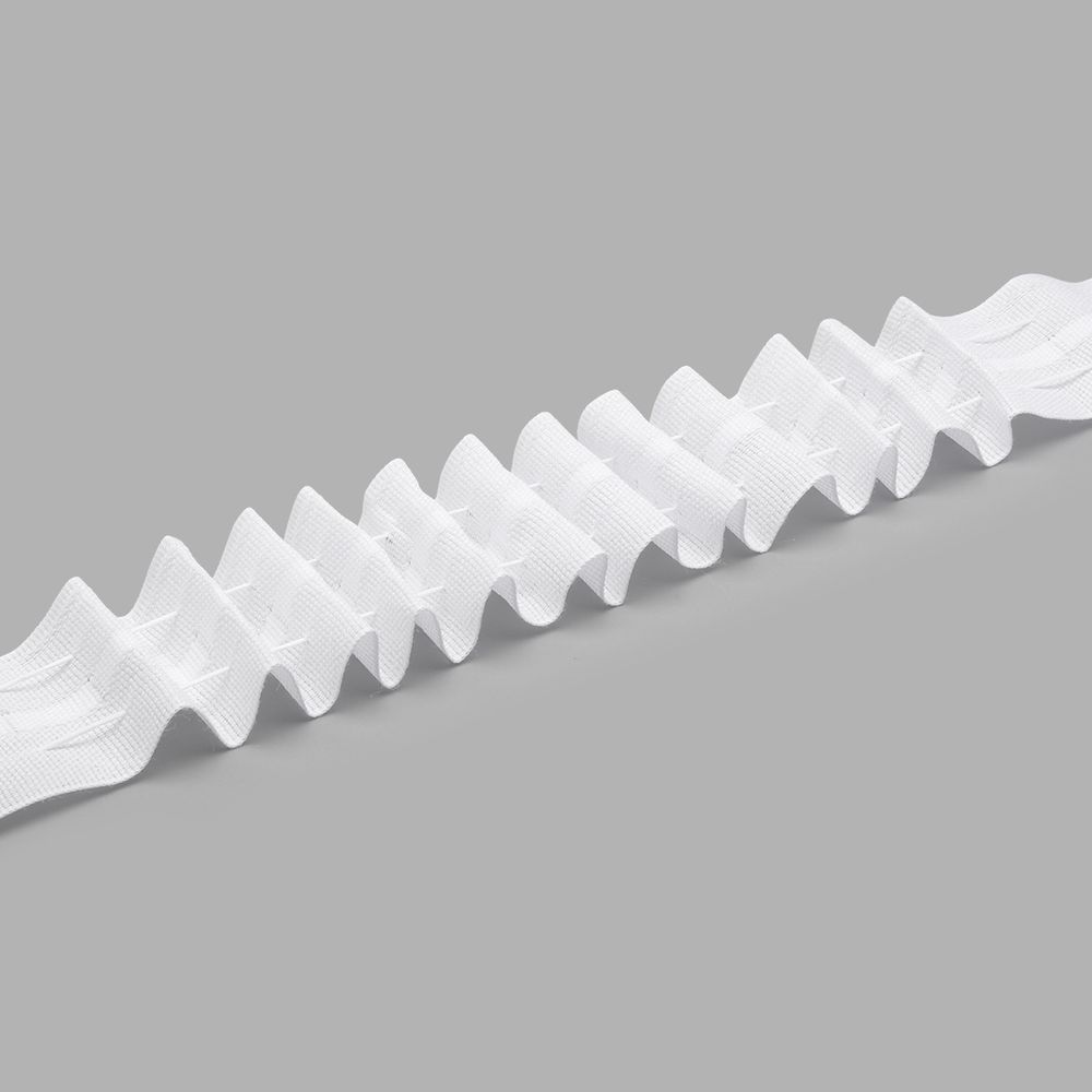 Лента (тесьма) шторная: сборка параллельная 40 мм / 100 метров