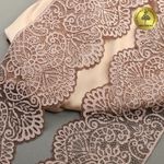 Кружево эластичное (стрейч) 110 мм, 40992PP цв.бежевый уп.25м, Kruzhevo