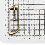 Пряжка ременная металл 15 мм, 10 шт, тертая бронза