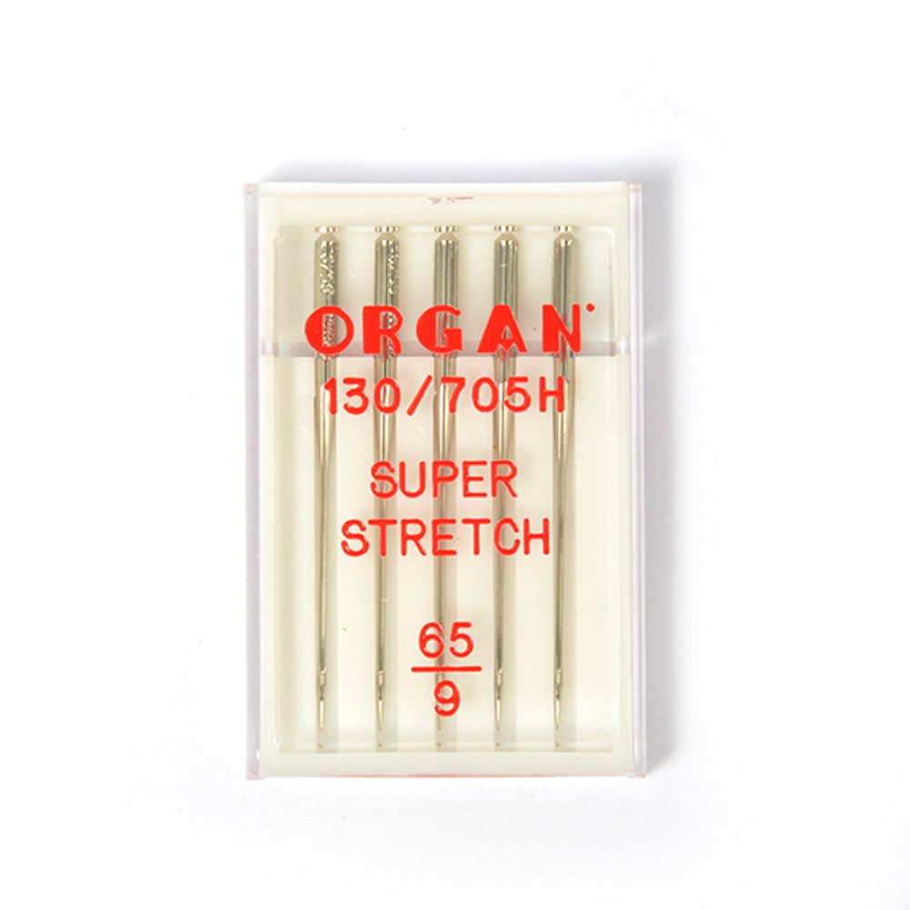 Иглы Organ, супер стрейч №65 для бытовых швейных машин, уп. 5 игл