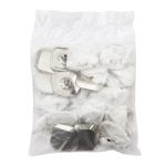 Часть кнопки 5/22x22 никель 3D без ответной части, 20 шт