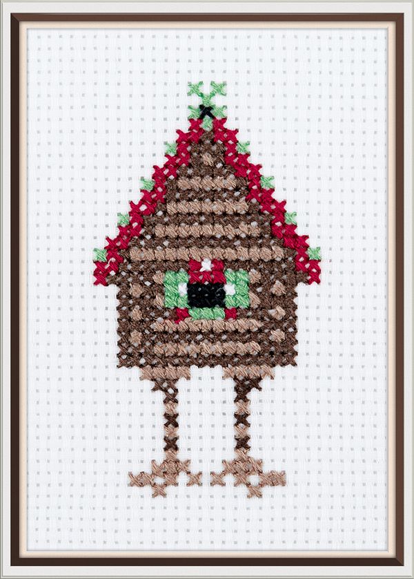 Набор для вышивания Klart 12-061, Избушка, 7.5х11 см