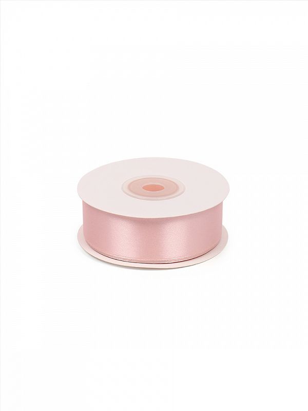 Лента атласная 1-сторонняя 25.0 мм / 22.5±1 метра, 3055 бл.розовый, Magic4Hobby