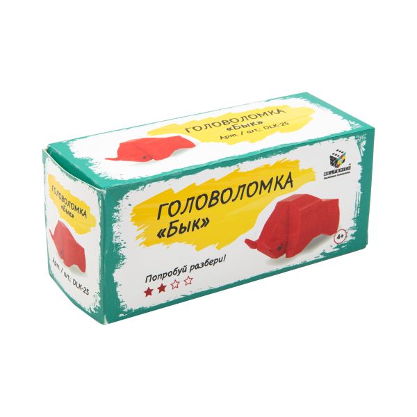 Головоломка Бык, 10 элементов, 1 шт, Delfbrick DLK-25