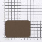 Термозаплатка, ткань, 52x78мм (коричневый (brown)), AZ03, 10 шт