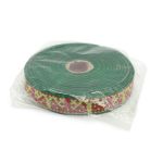 Лента (тесьма) жаккардовая 24.0 мм / 25±1 метров, Орнаменты и узоры народов севера, рис. 9685 (5 зеленый/желтый/красный) С3772Г17