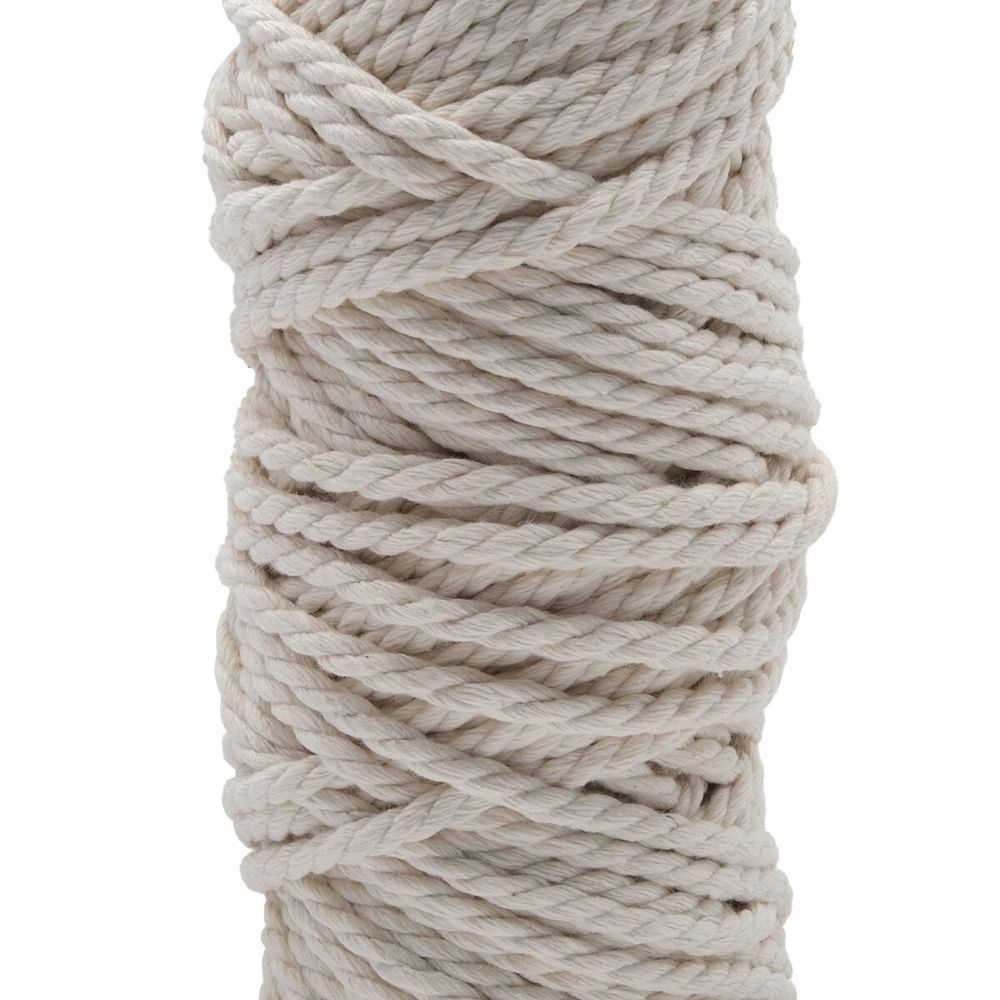 Шнур круглый х/б ⌀5.0 мм / 50 метров, (бобина) цвет суровый