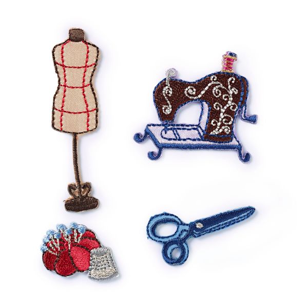 Термоаппликация самоклеящаяся/приутюживающаяся Atelier 4 шт Prym