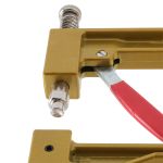 Ручной пресс для установки бусин на шипах с насадками 4, 5, 6, 8, 10 мм, New Star, золотой