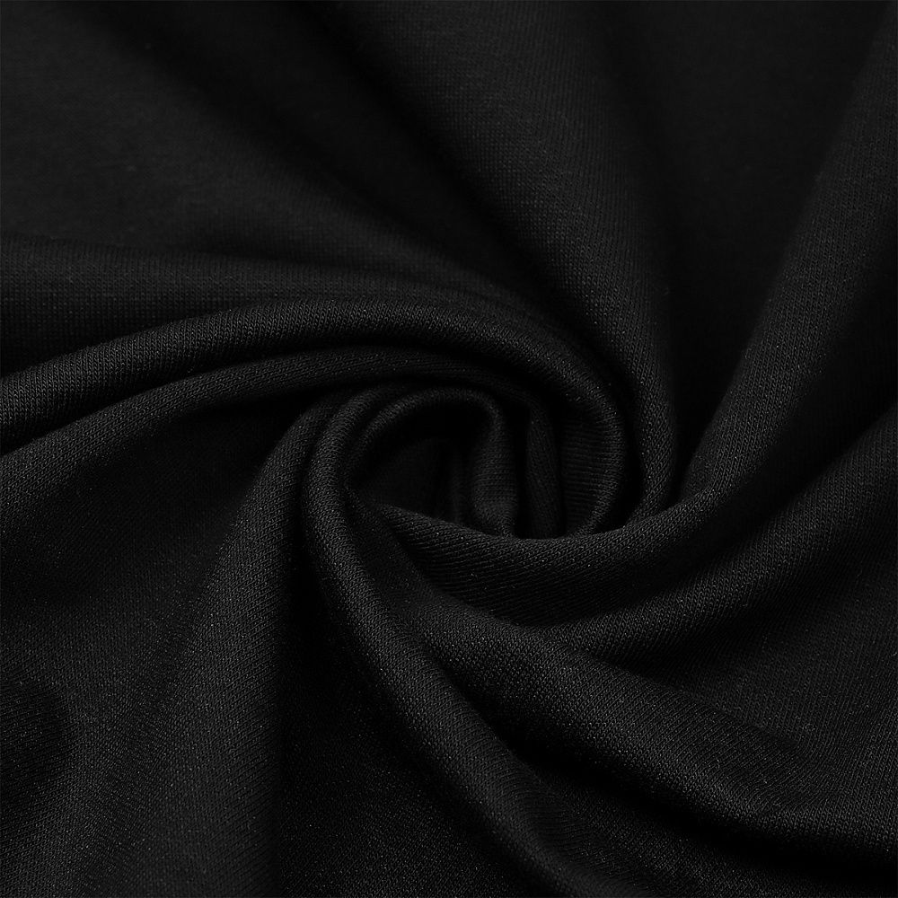 Футер 2-нитка петля поликоттон стрейч 220 г/м², 160 см / 3 метра, ФУТ2Х.TBY.ХЛ-ПЭ.ЧЕР.3, цв.черный