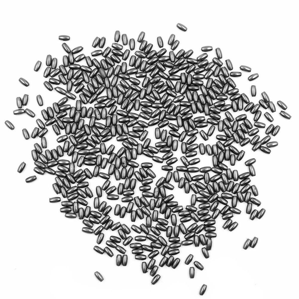 Бусины пластик (жемчуг) 3х6 мм, 15 г, Astra&Craft, J527 темно-серый