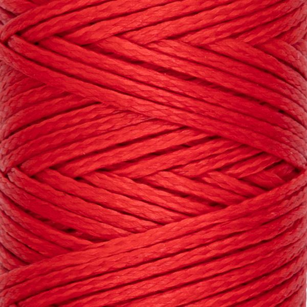 Нитки вощеные для кожи, плоские 0.8 мм, 005 красный, LC-001 Промысел