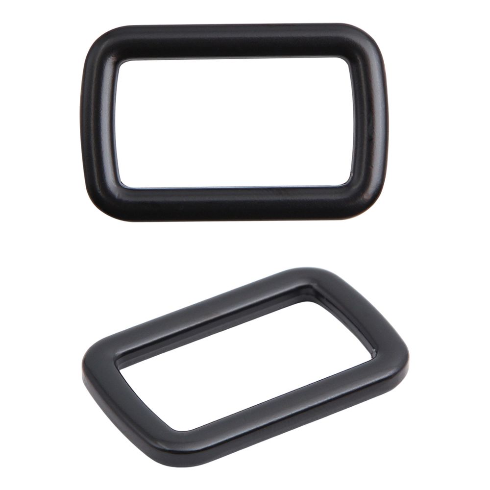 Рамка прямоугольная металл 25 мм /33х21 мм/ черный матовый, ГУ12749, 4 шт