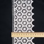 Кружево гипюр (плетёное) 100 мм / 13.72 метра, белый, 3AR3496