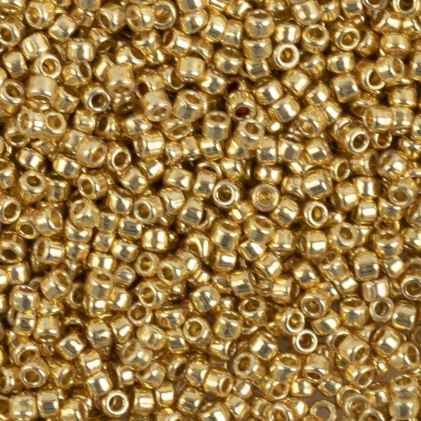 Бисер Toho 11/0 круглый (2.2 мм), 25 г (5х5 г), 0557 золотой