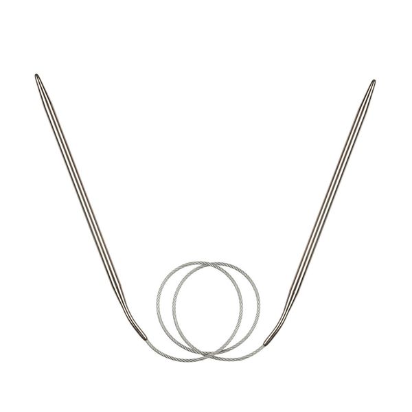 Спицы круговые металл ⌀5,0 мм, 60 см, с металлической леской, Gamma MKF