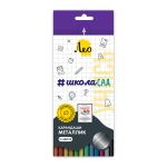 Карандаш (набор) металлик, заточенный 8х12 цв, Лео LSMCP-12