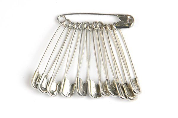 Булавки английские №2 38 мм, цв. никель, уп. 864 шт