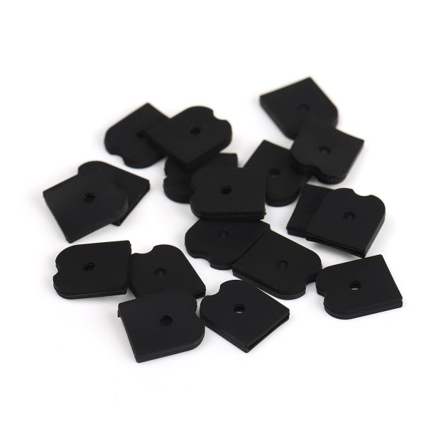 Наконечники для регилина 12 мм, 7223-3023, черный, 20 шт