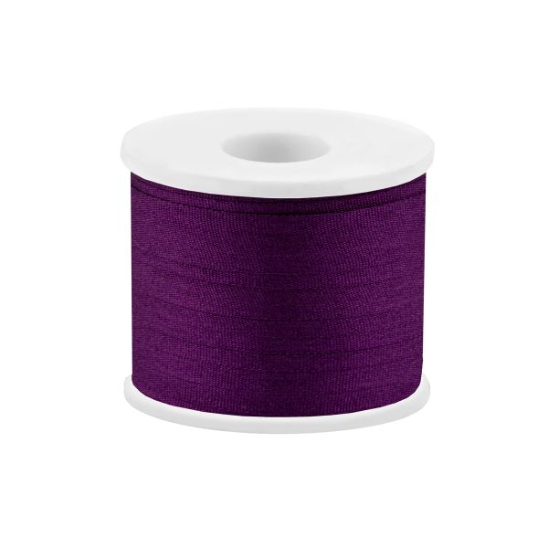 Лента (тесьма) шелковая 7.0 мм / 45.5±0.5 метров, №126 т.фиолетовый, Gamma SR-7