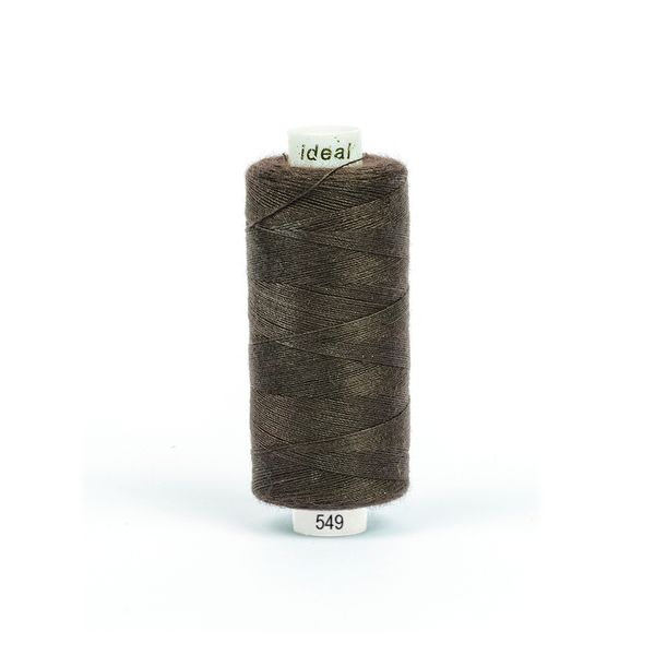 Нитки швейные бытовые Ideal 40/2, 366 м / 10 кат., 549 коричневый