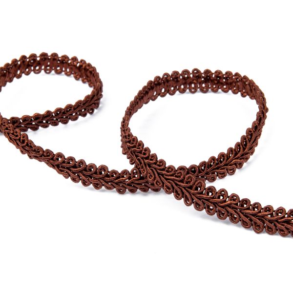 Тесьма декоративная Gamma Шанель GSH-10 8.5-10 мм, 33 м,±0.5 м, 037 св.коричневый