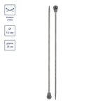 Спицы прямые металл ⌀5.0 мм, 25 см, никель, Gamma MKP25