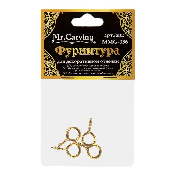 Подвес для шкатулок 2 см, 20 шт, 01 золото, Mr.Carving MMG-036