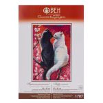 Набор для вышивания нитками Овен, Пушистая романтика 20х30см